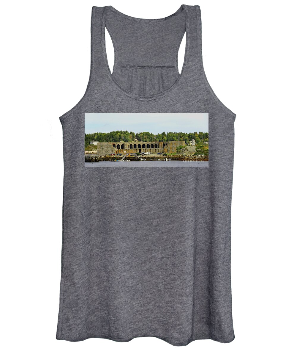 Fort Women's Tank Top featuring the photograph Guardian of the Kennebec by Imagery-at- Work