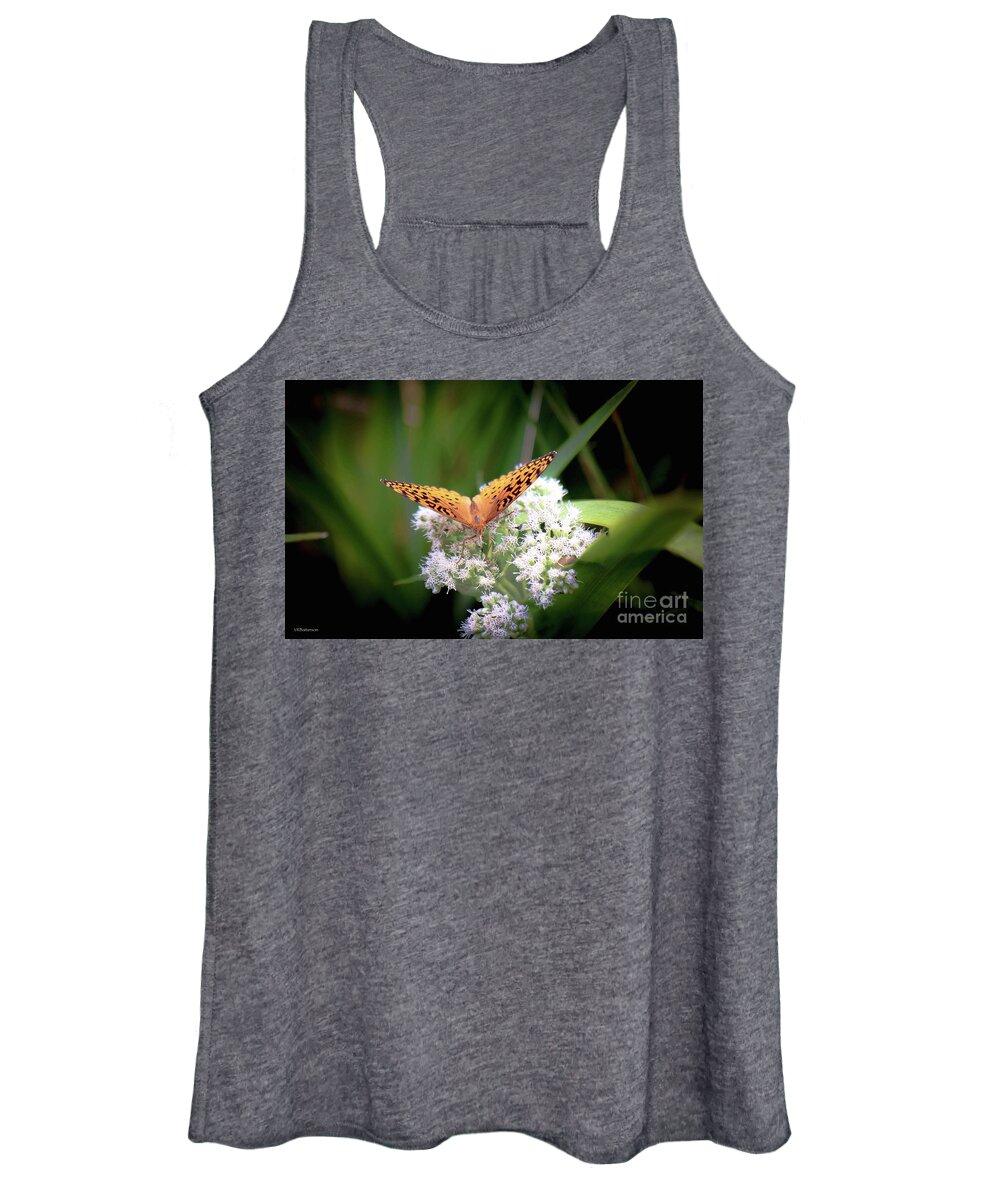 Butterfly Women's Tank Top featuring the photograph Hello by Veronica Batterson