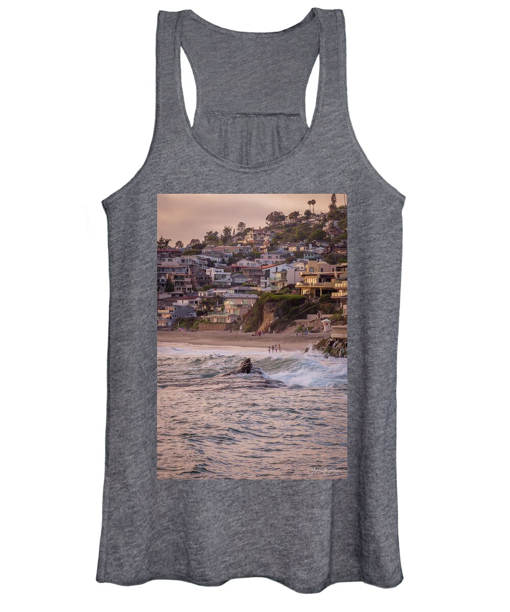 Ocean Women's Tank Top featuring the photograph Homes With a View by Aaron Burrows
