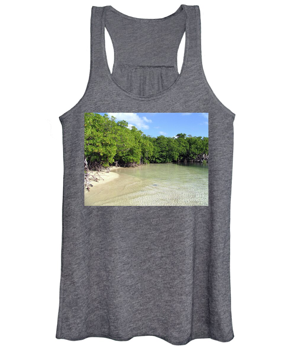 St. Thomas Inlet Women's Tank Top featuring the photograph St. Thomas Inlet by Barbra Telfer
