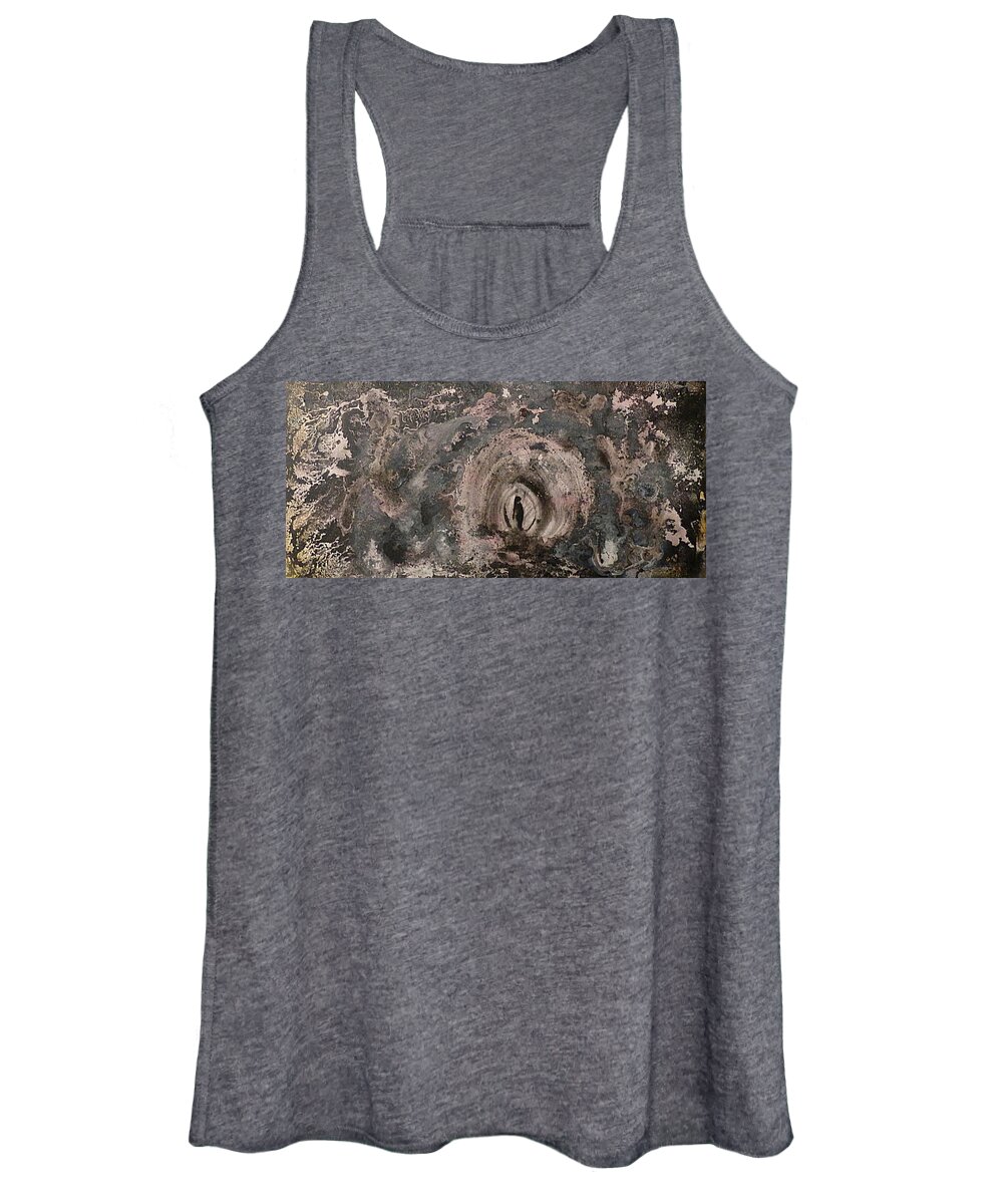 Painting Women's Tank Top featuring the painting Into the Fog by 'REA' Gallery