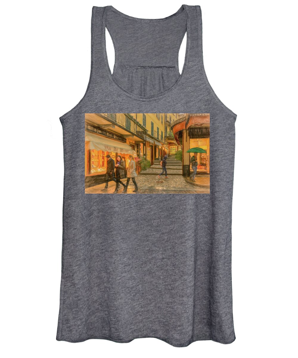 Bellagio Women's Tank Top featuring the photograph Italian Style by Marcy Wielfaert