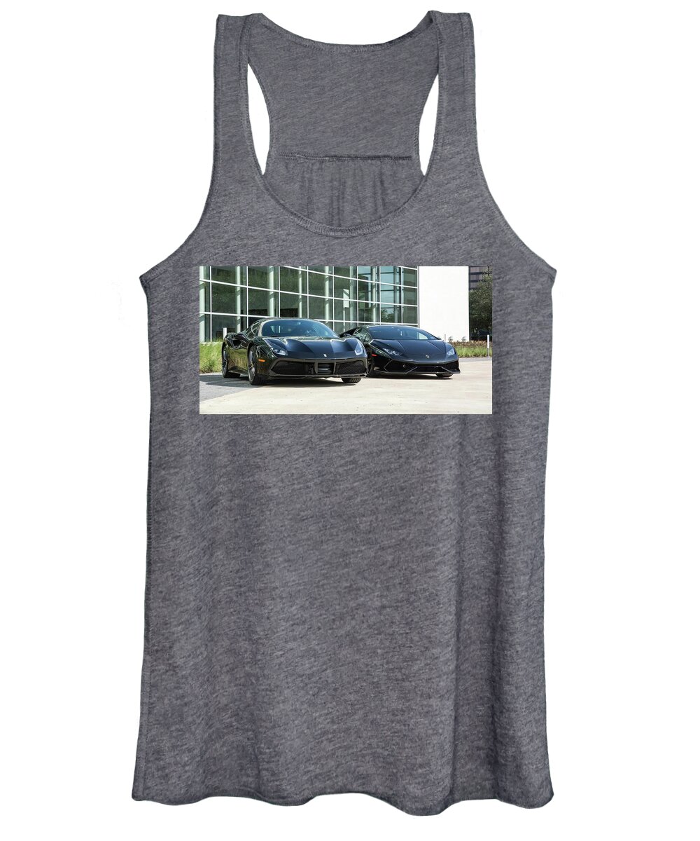  Women's Tank Top featuring the photograph Italian Supercars by Rocco Silvestri