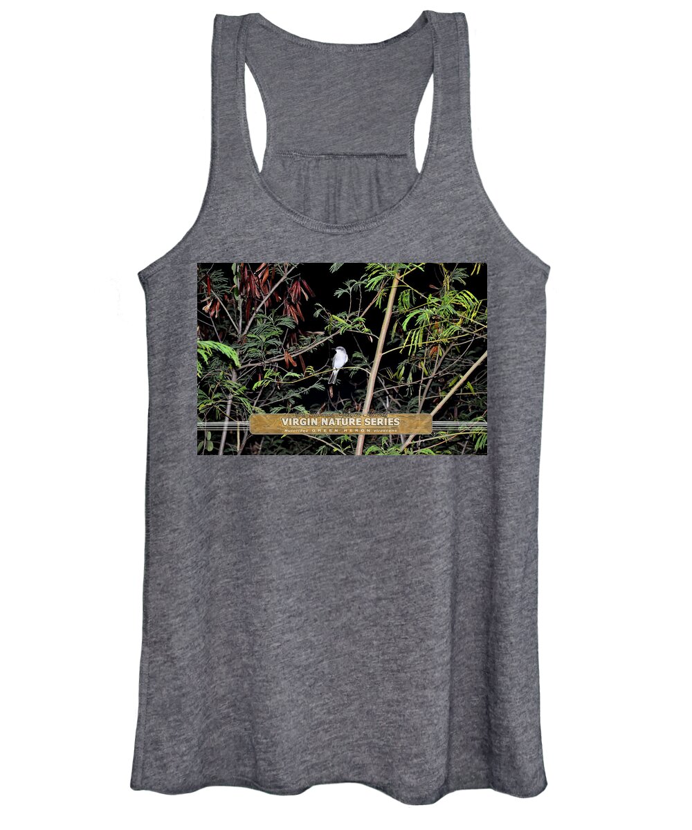 Gray Kingbird Women's Tank Top featuring the photograph Kingbird in Casha - Virgin Nature Series by Climate Change VI - Sales