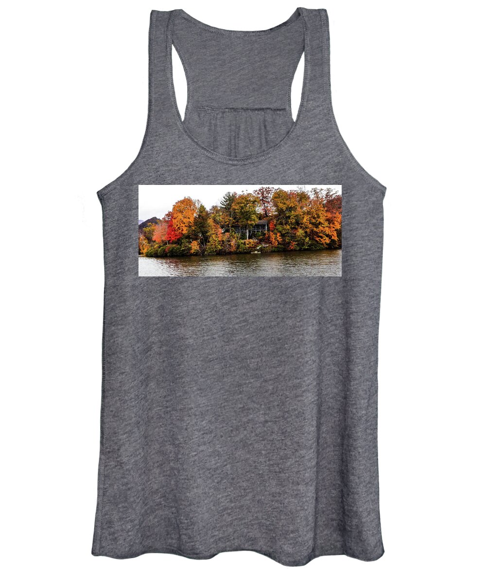 Colors Women's Tank Top featuring the photograph Lake colors by Chuck Brown