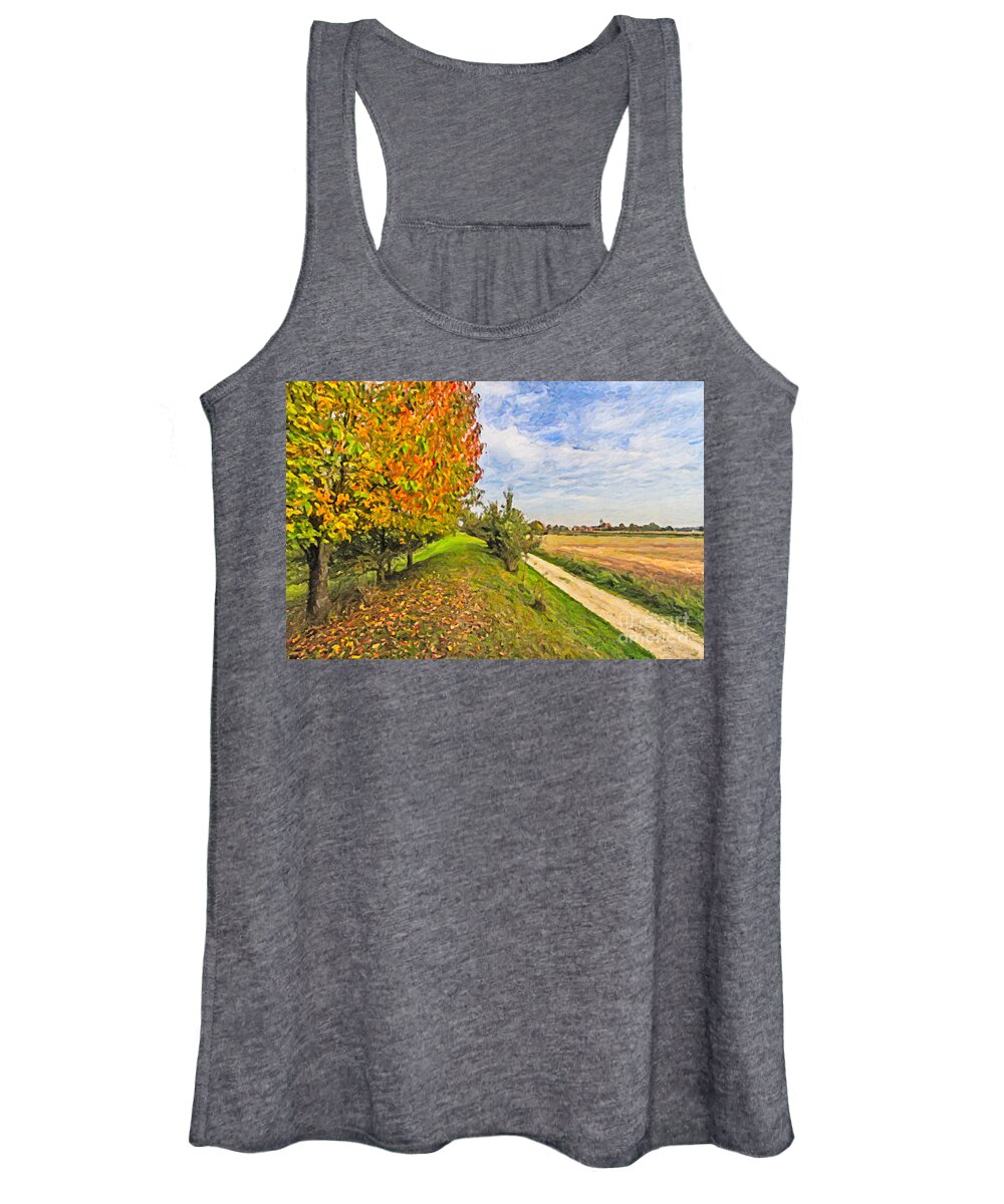 Photography Women's Tank Top featuring the photograph Landscape in Bavaria by Bernd Laeschke