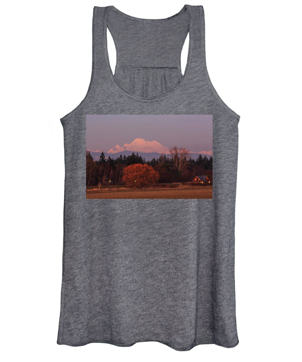 Skagit Valley Women's Tank Top featuring the photograph Last Light by Briand Sanderson