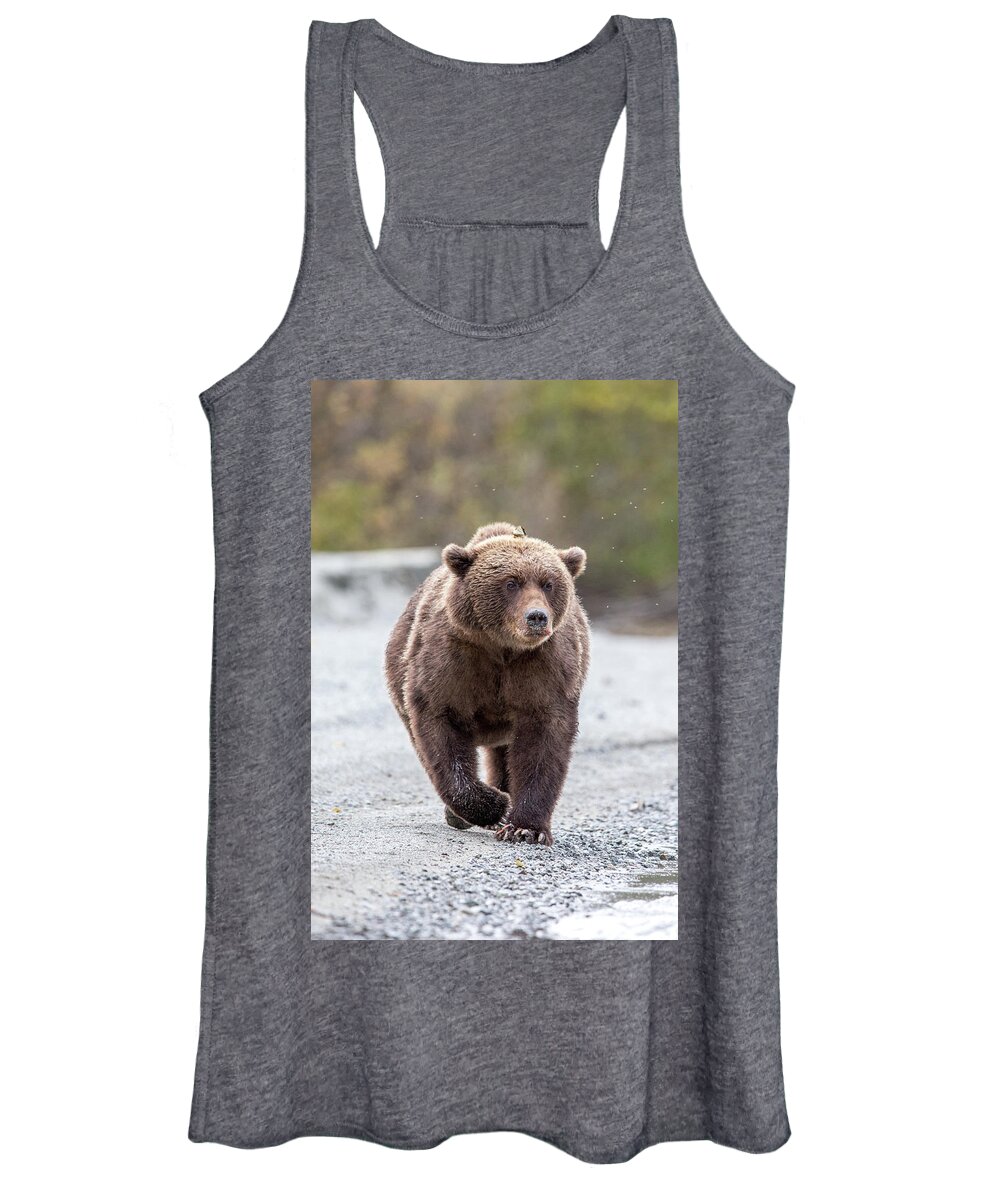Alaska Women's Tank Top featuring the photograph Focused Walk by Kevin Dietrich