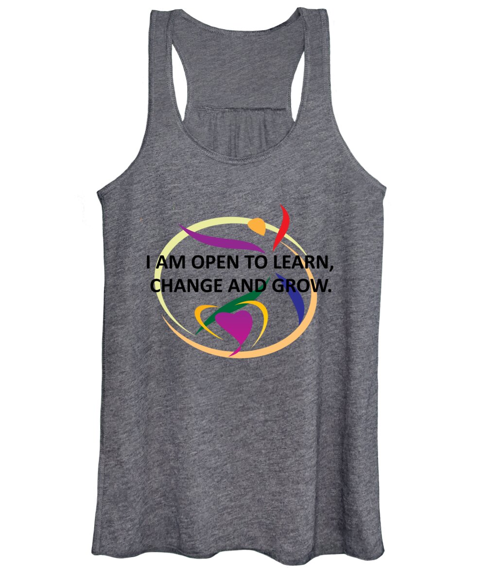  Women's Tank Top featuring the digital art Learn Change And Grow by Gena Livings