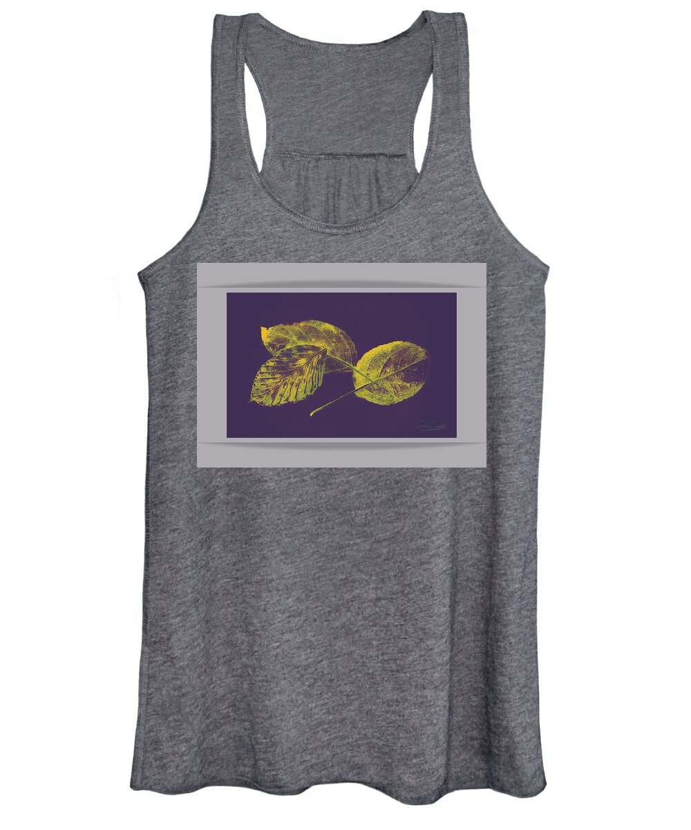Autumn Women's Tank Top featuring the photograph Leaving In A Blaze Of Purple by Rene Crystal