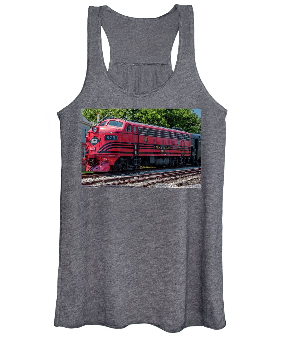 Lv 578 Women's Tank Top featuring the photograph Lehigh Valley 578 by Anthony Sacco