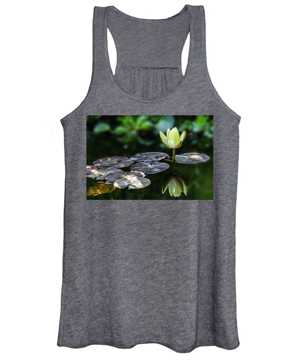 Outdoors Women's Tank Top featuring the photograph Lily In The Pond by Silvia Marcoschamer