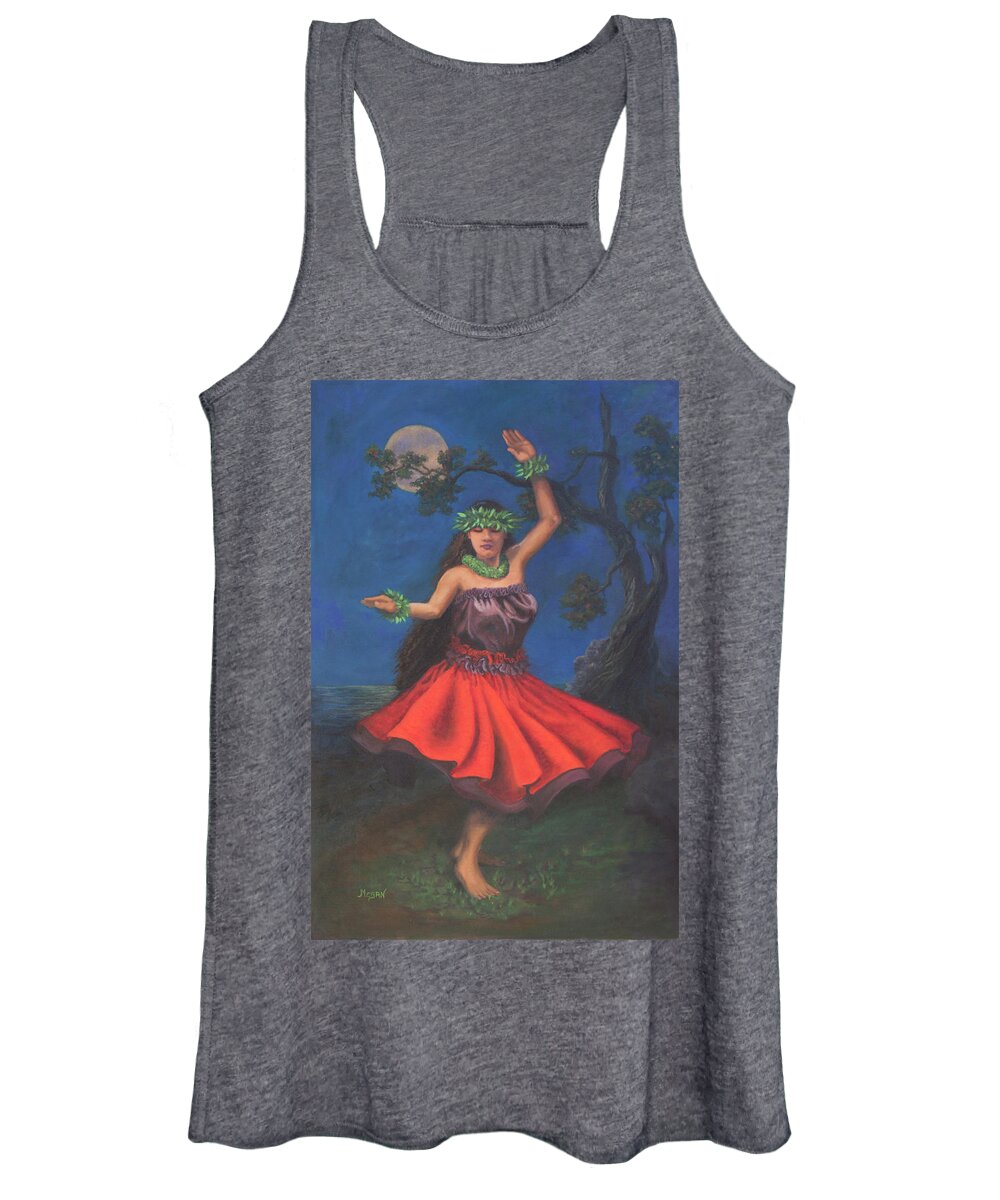 Full Women's Tank Top featuring the painting Mahina by Megan Collins