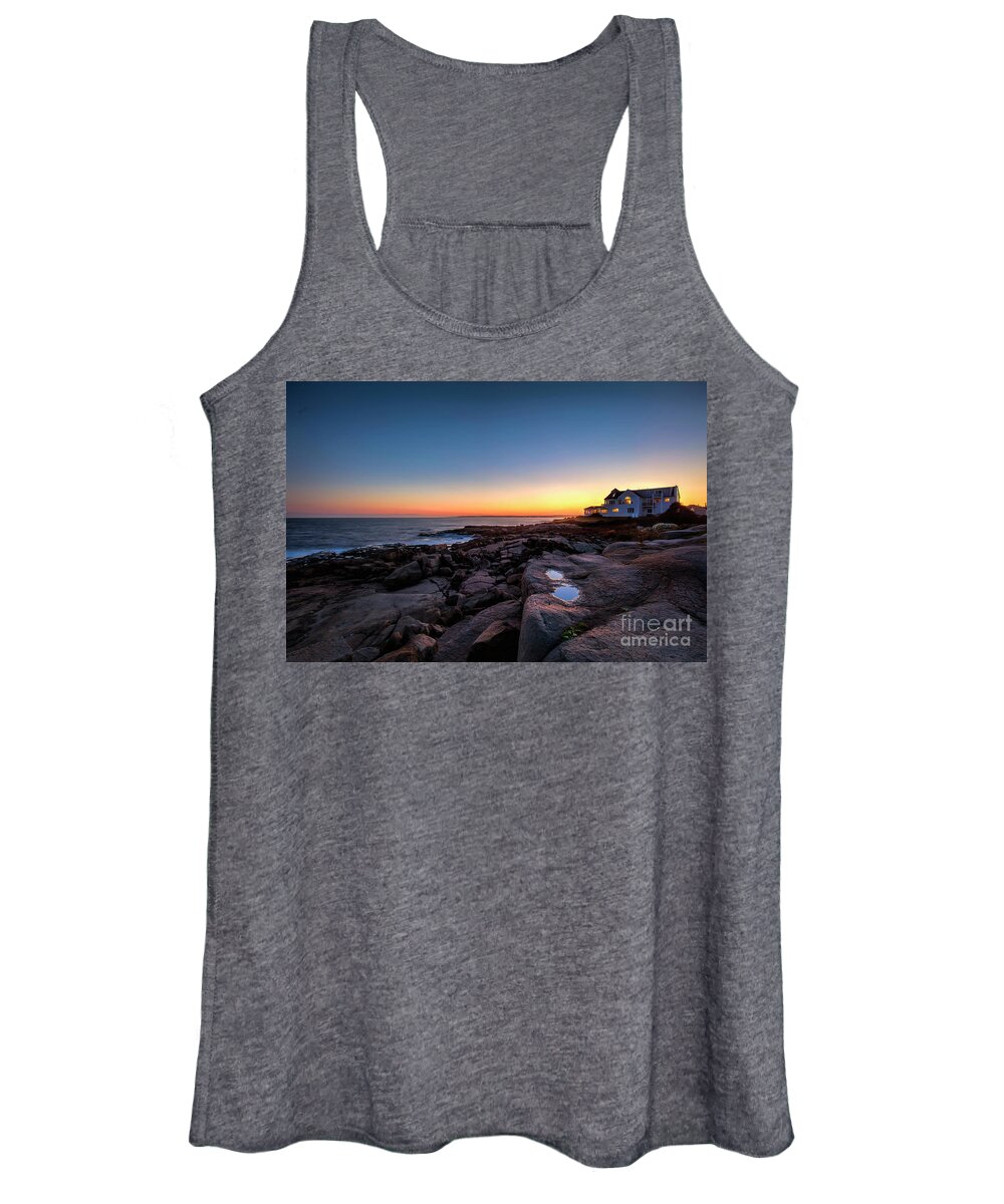Mansion On The Rock At Twilight Women's Tank Top featuring the photograph Mansion On The Rock At Twilight, Long Exposure by Felix Lai