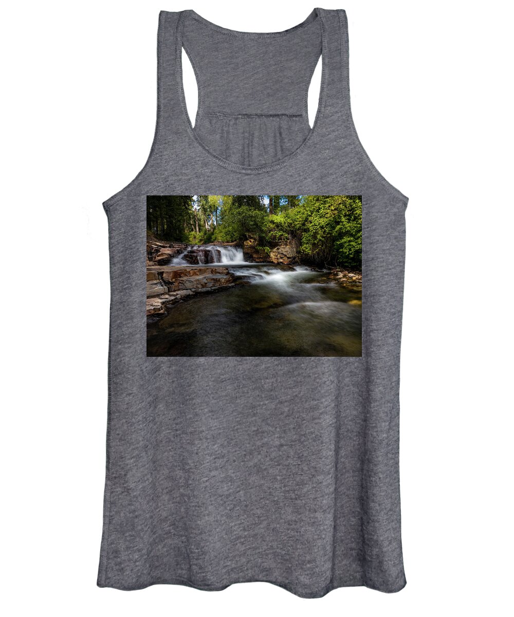 Mark Creek Women's Tank Top featuring the photograph Mark Creek by Thomas Nay