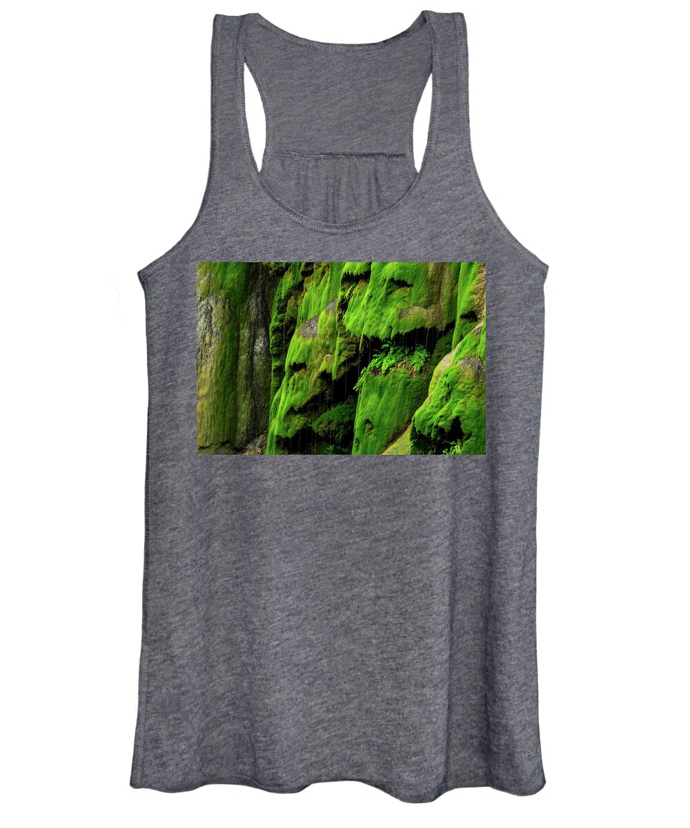 Texas Wildflowers Women's Tank Top featuring the photograph Mask Of Moss II by Johnny Boyd