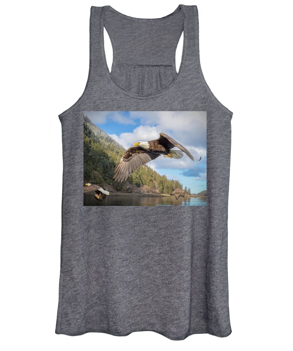 Alaska Women's Tank Top featuring the photograph Master of the Skies by James Capo