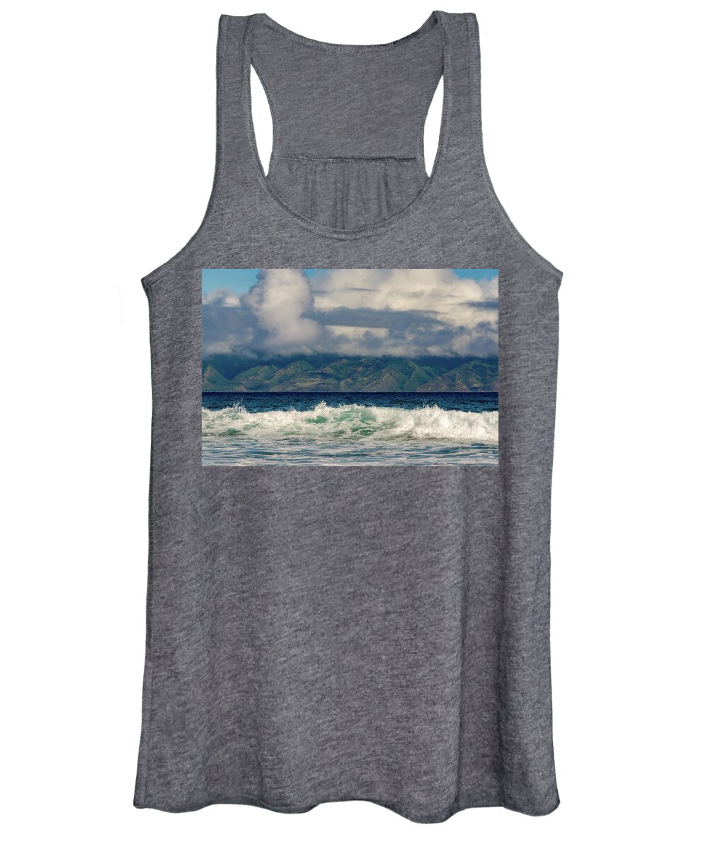 Hawaii Women's Tank Top featuring the photograph Maui Breakers II by Jeff Phillippi