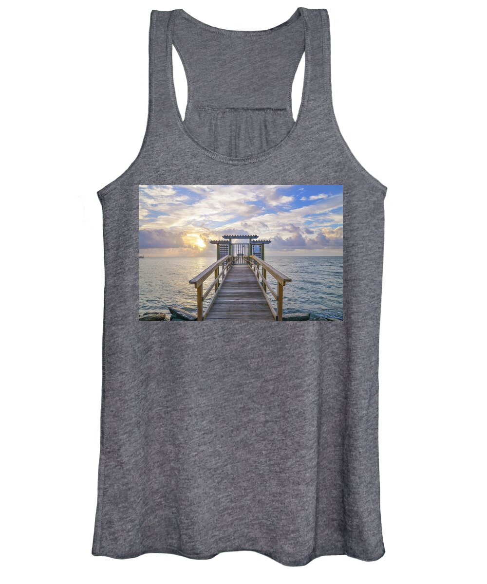 Sunrise Women's Tank Top featuring the photograph Memorial Day Sunrise by Christopher Rice