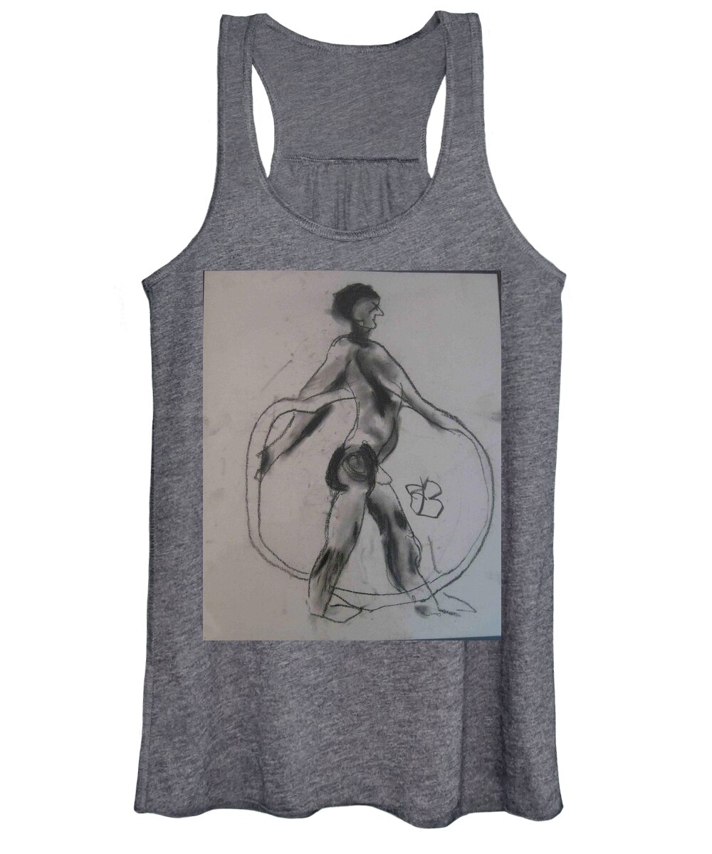  Women's Tank Top featuring the drawing model named Guy by AJ Brown