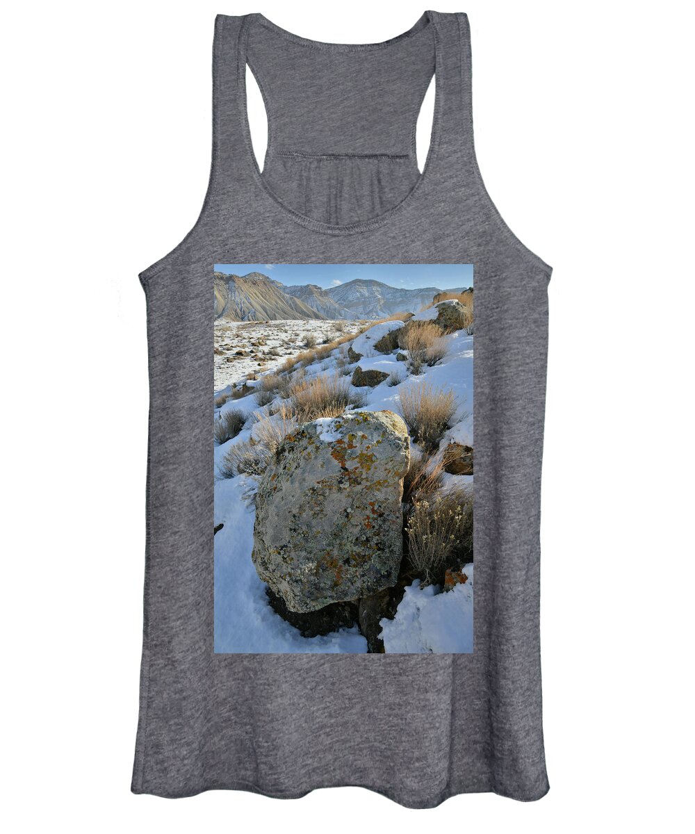 Book Cliffs Women's Tank Top featuring the photograph Morning at the Book Cliffs by Ray Mathis