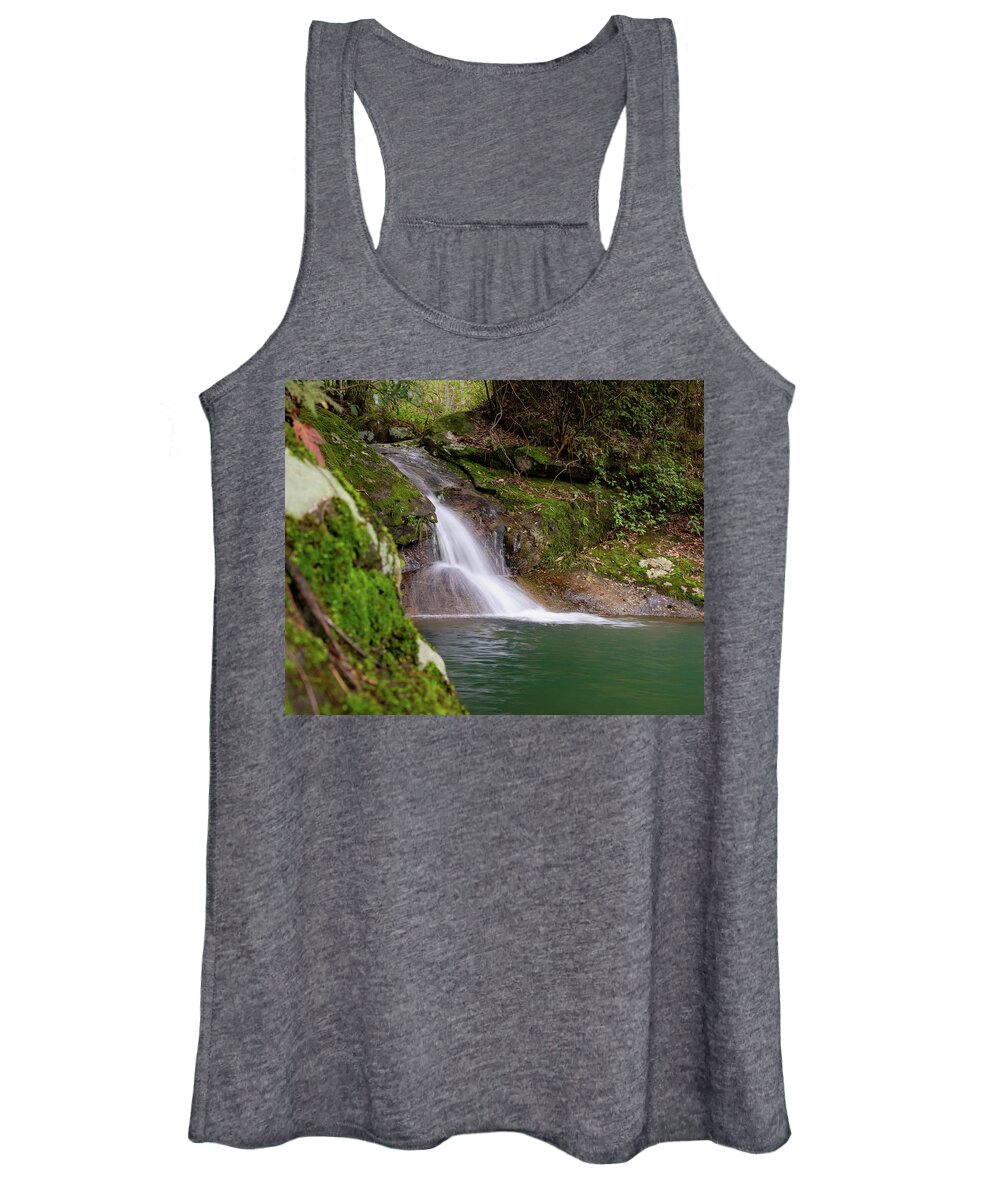 Waterfall Women's Tank Top featuring the photograph Mountain Waterfall II by William Dickman