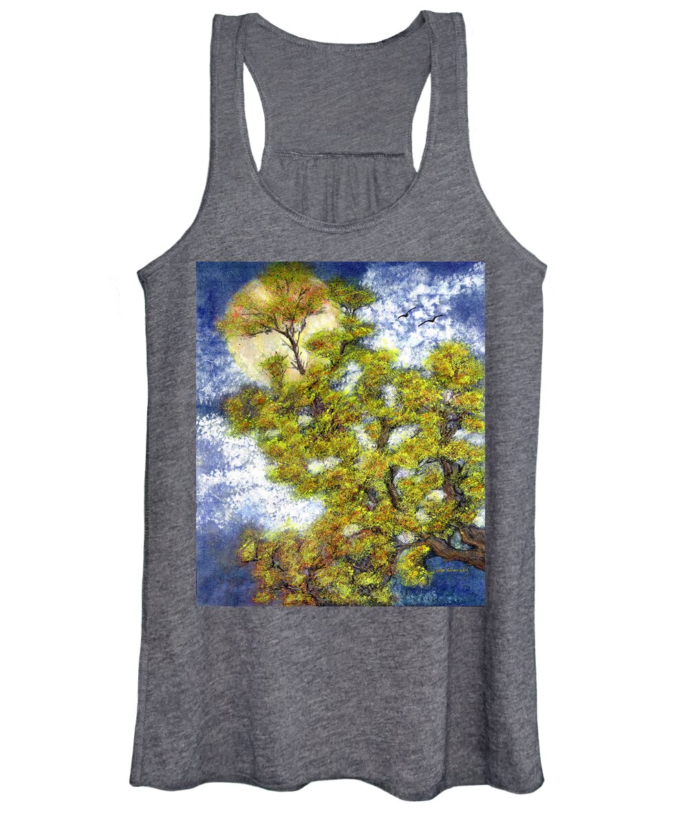 Old Trees Women's Tank Top featuring the painting Mystic Visions by Charlene Fuhrman-Schulz