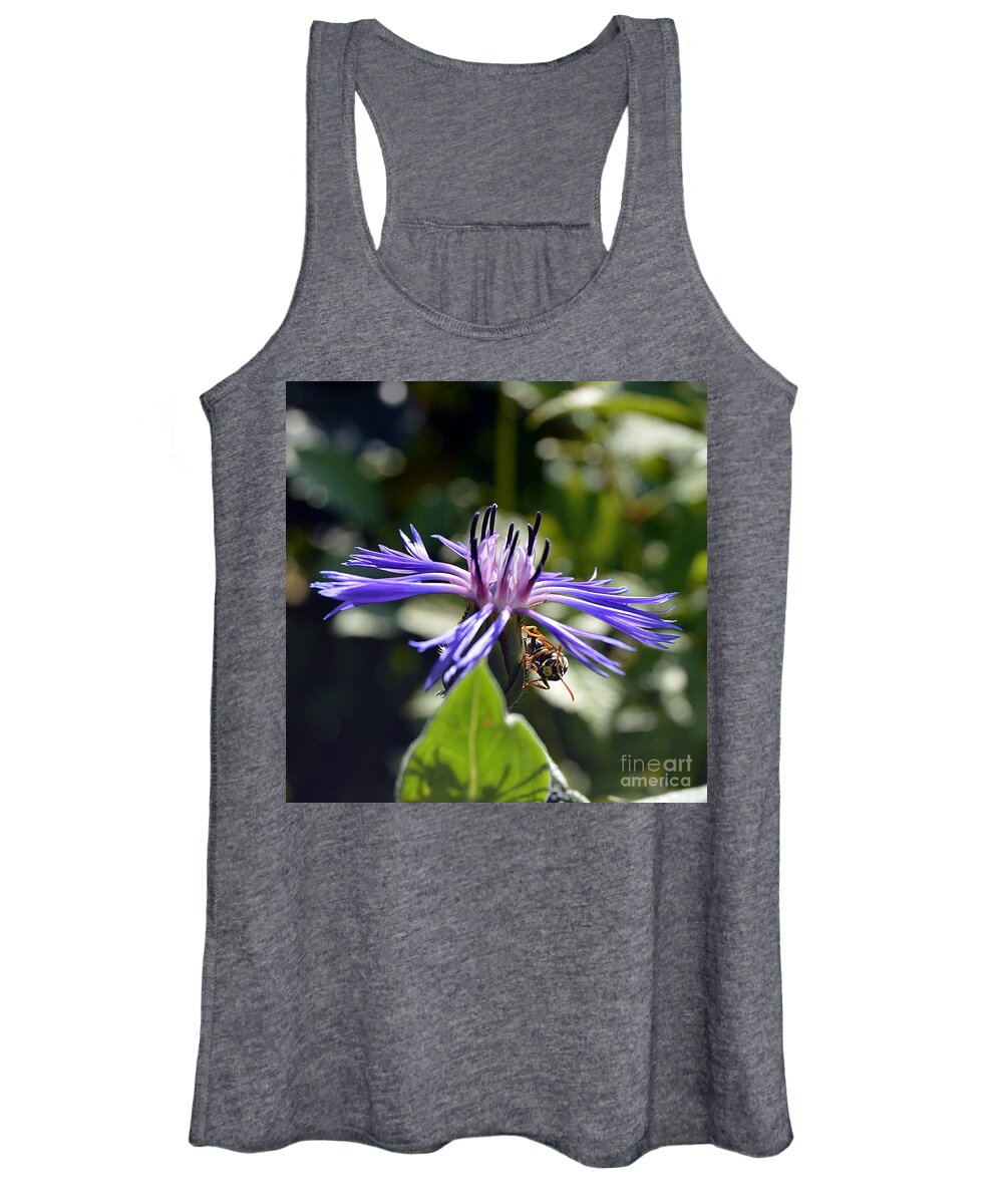 Bee Women's Tank Top featuring the photograph Nature by Thomas Schroeder