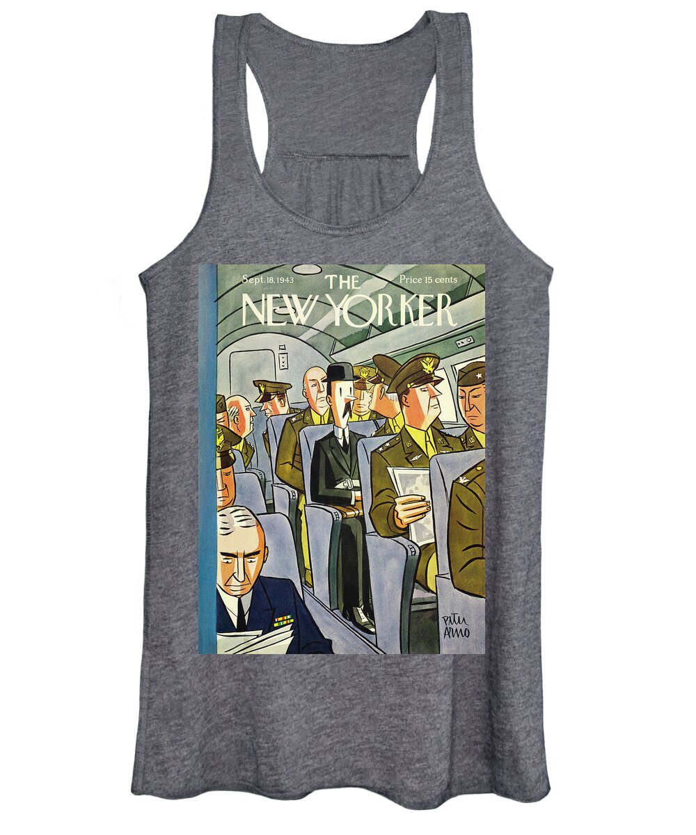 Travel Women's Tank Top featuring the painting New Yorker September 18 1943 by Peter Arno