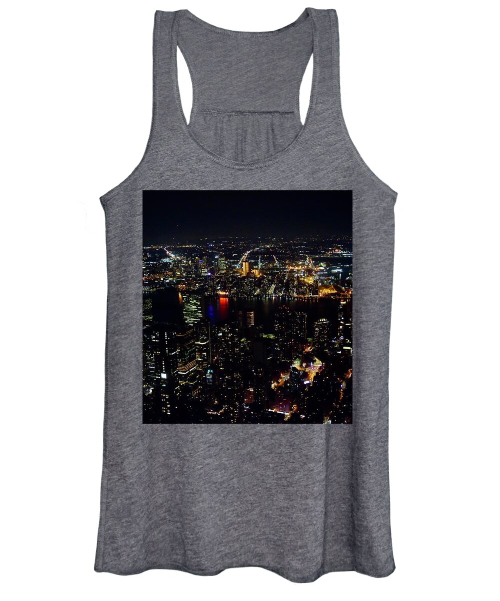 City Women's Tank Top featuring the photograph New york East River Queensboro Bridge by Bnte Creations
