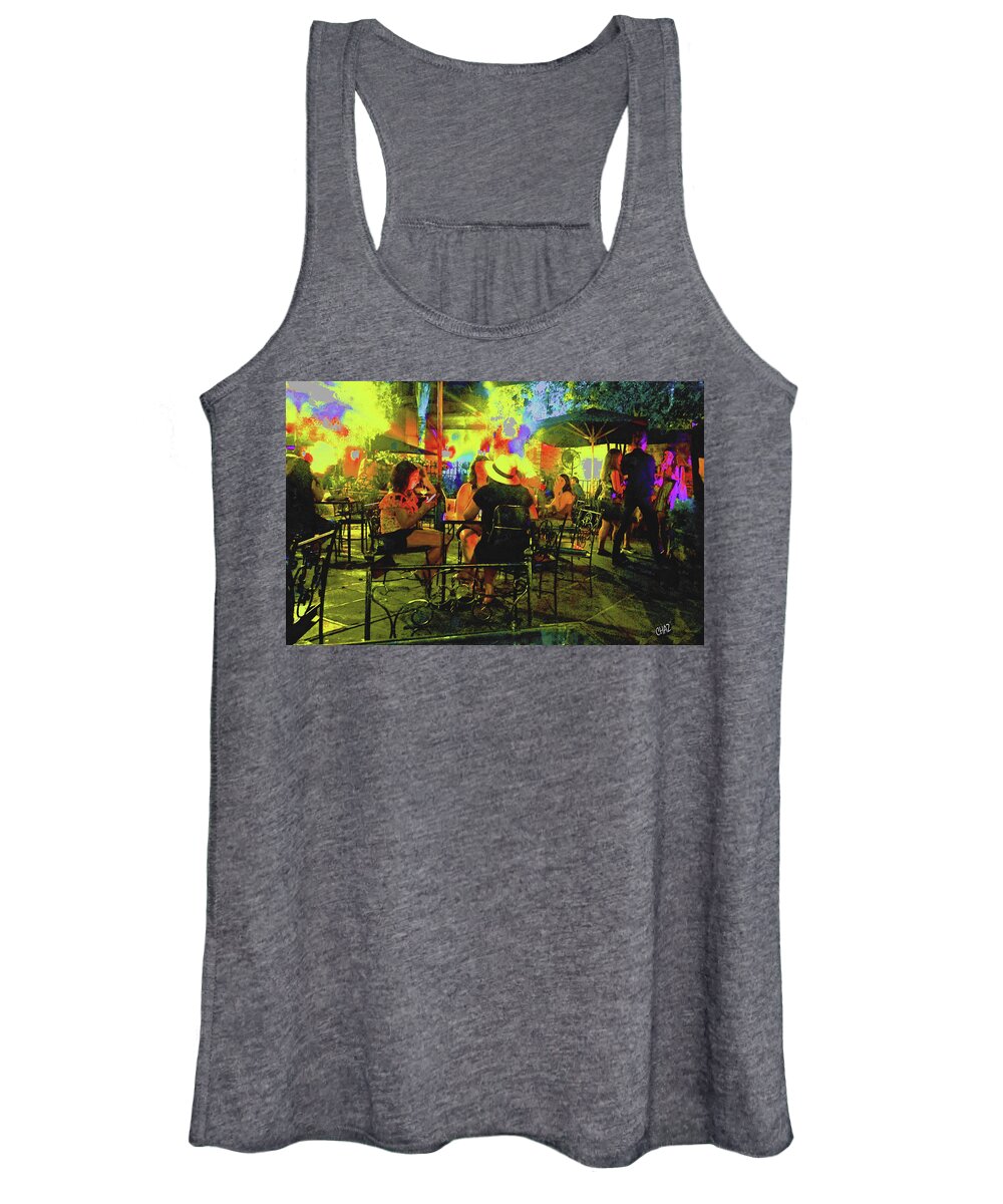 New Orleans Women's Tank Top featuring the painting Nightlife in New Orleans by CHAZ Daugherty