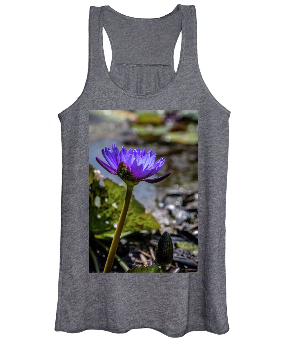 Water Women's Tank Top featuring the photograph Nymphaea nouchali by Susie Weaver