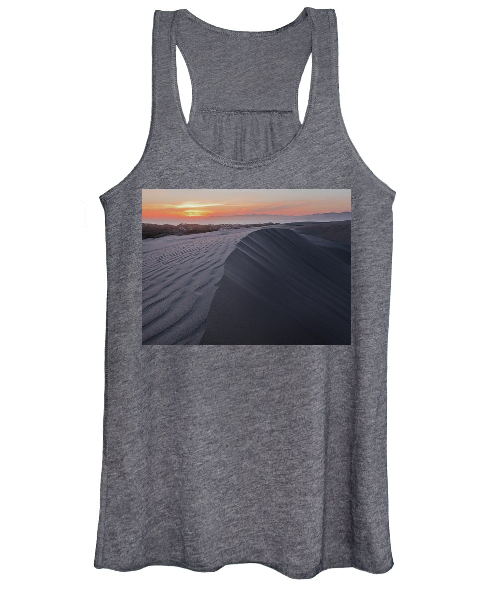 Oceano Women's Tank Top featuring the photograph Oceano Dunes Sunset by Mike Long