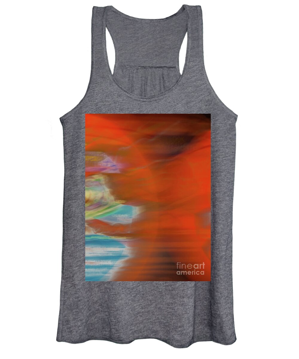 Abstract Women's Tank Top featuring the photograph Orange circles by Phillip Rubino