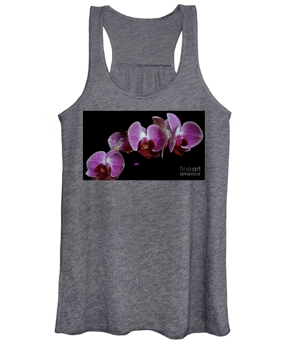 Photo Women's Tank Top featuring the photograph Orchids Three by Marsha Heiken