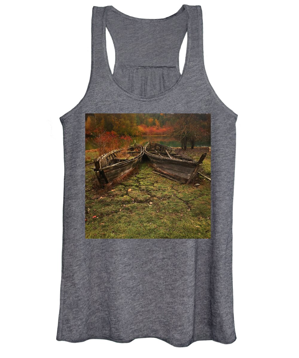 Autumn Women's Tank Top featuring the photograph Our Work is Done by Jerry Abbott