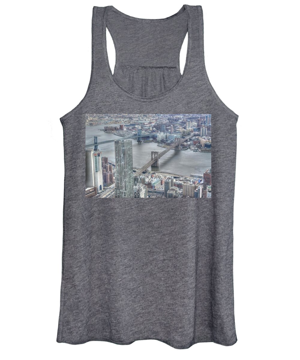  Women's Tank Top featuring the photograph Closer View of Manhattan's East River by Dyle Warren