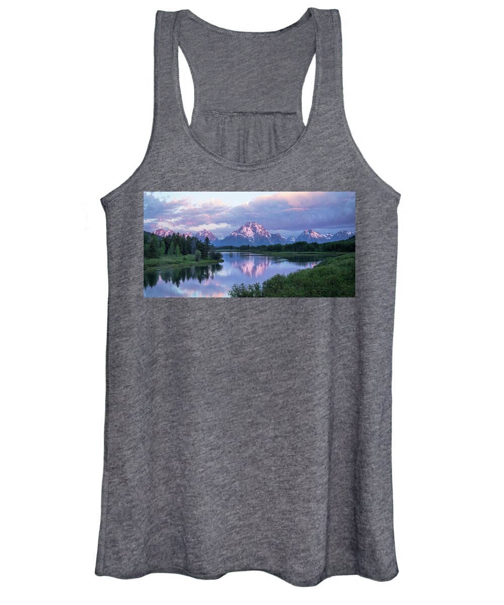 Wyoming Women's Tank Top featuring the photograph Oxbow Morning 47 by Harriet Feagin