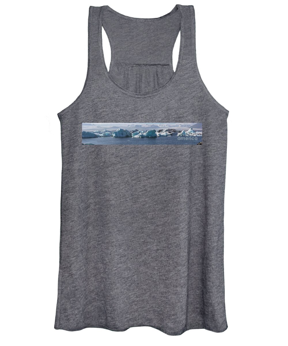 Europe Women's Tank Top featuring the photograph Panorama of Jokusarlon by Agnes Caruso