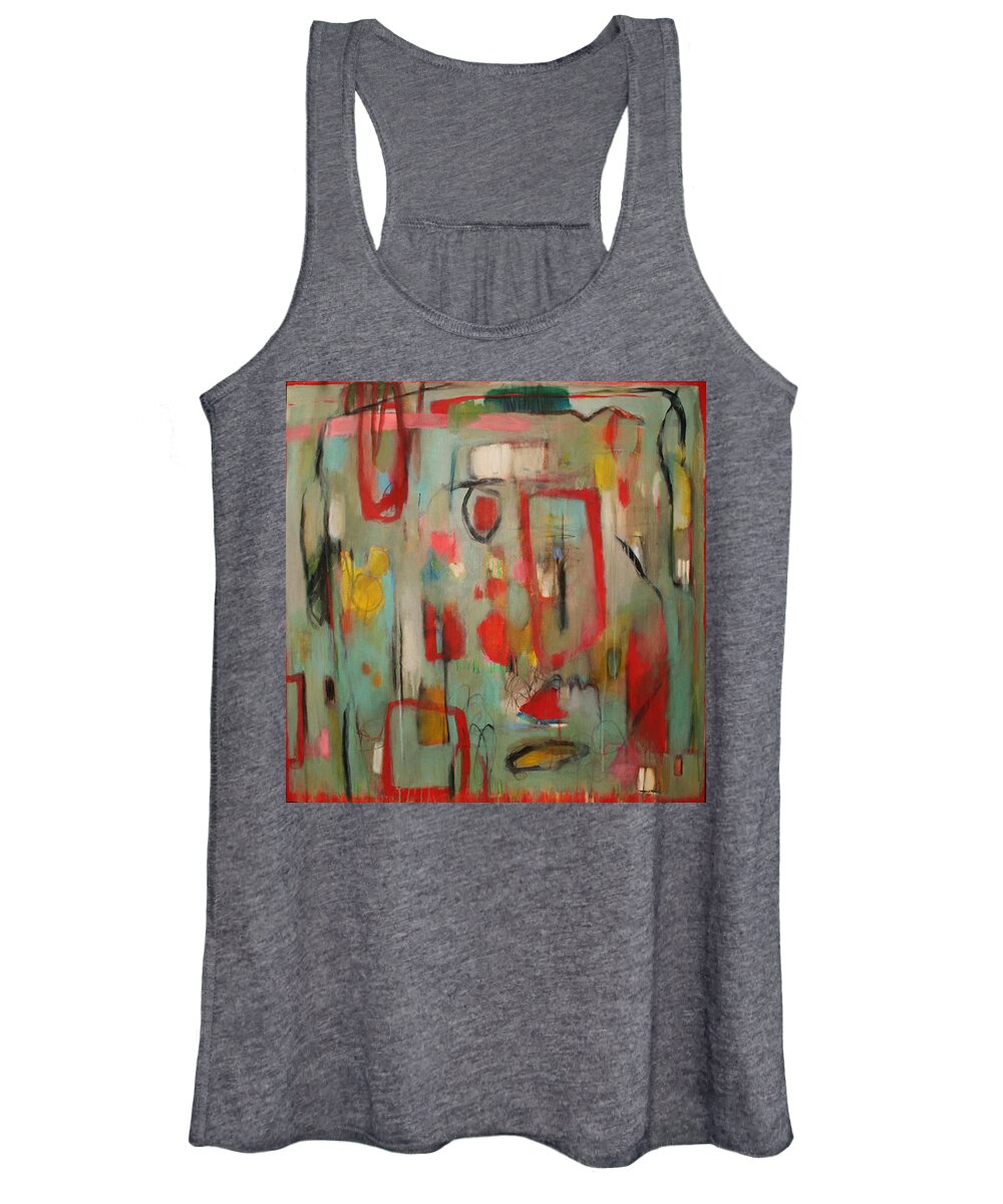 Abstract Women's Tank Top featuring the painting Passage by Janet Zoya
