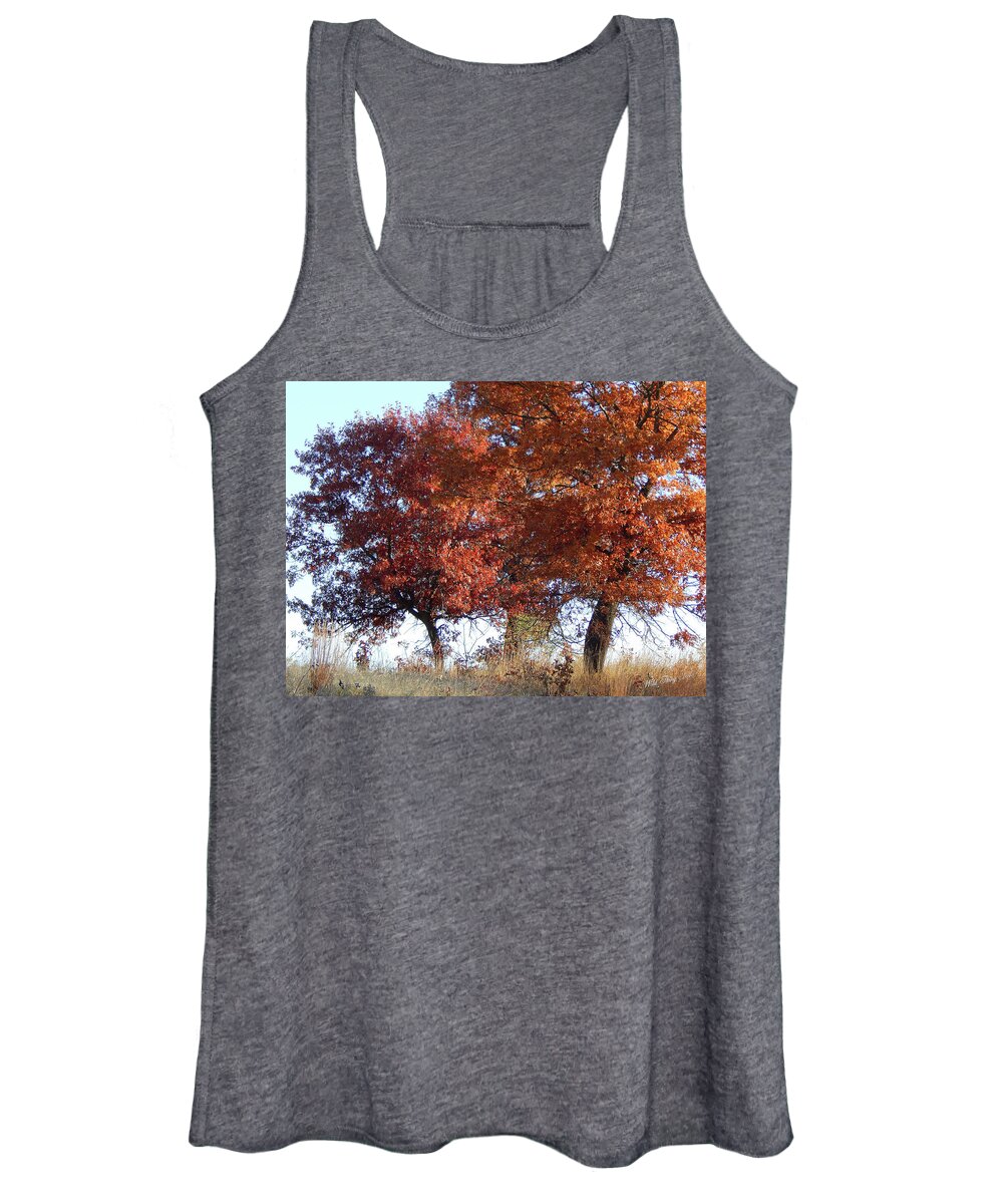 Oak Trees Women's Tank Top featuring the photograph Passing Autumn by Wild Thing