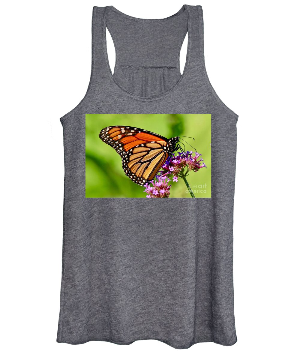 Butterfly Women's Tank Top featuring the photograph Perfect Monarch by Susan Rydberg