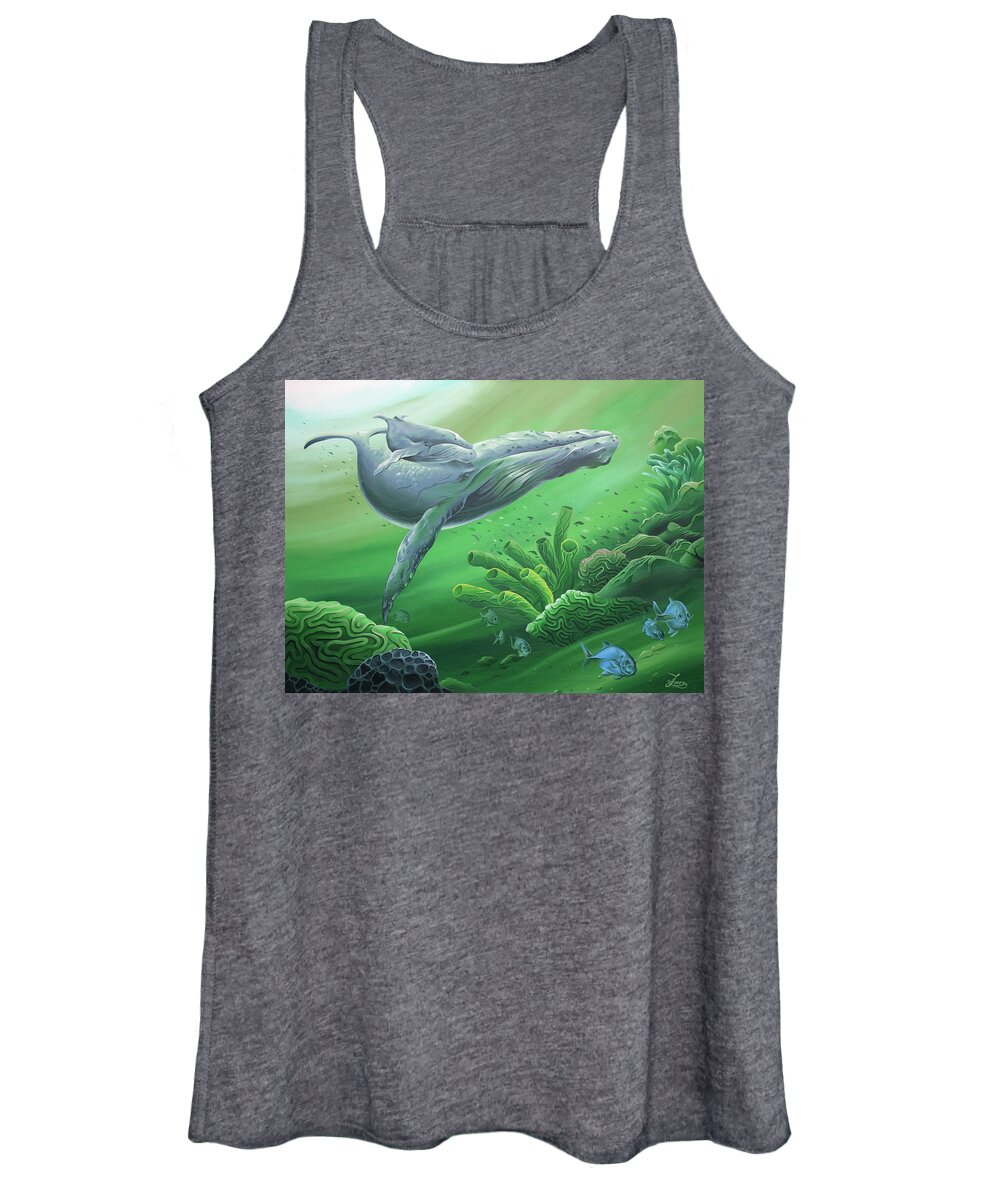 Acrylic Women's Tank Top featuring the painting Phathom by William Love