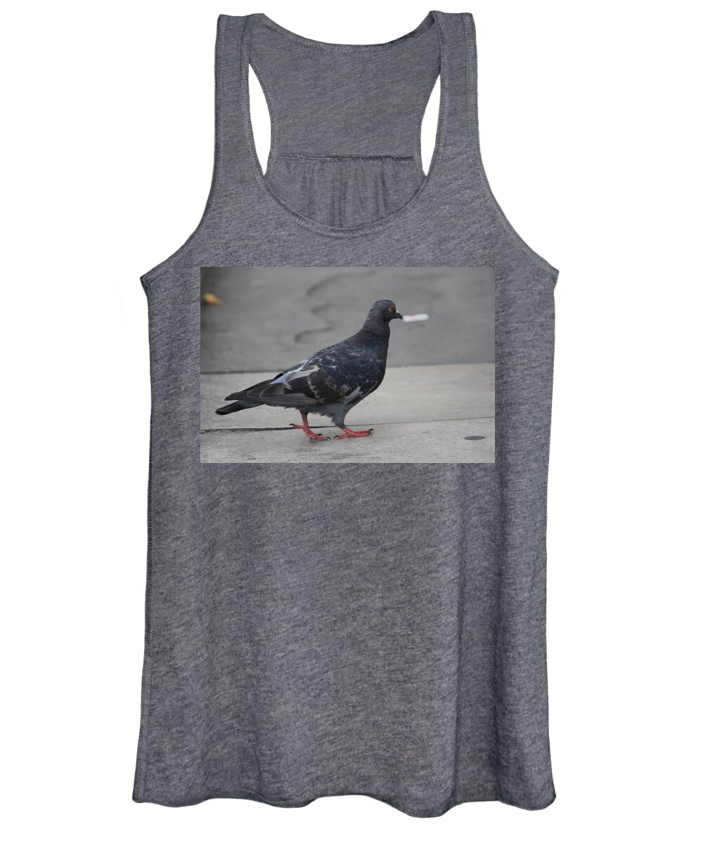 Bird Women's Tank Top featuring the photograph Pigeon in London by Laura Smith