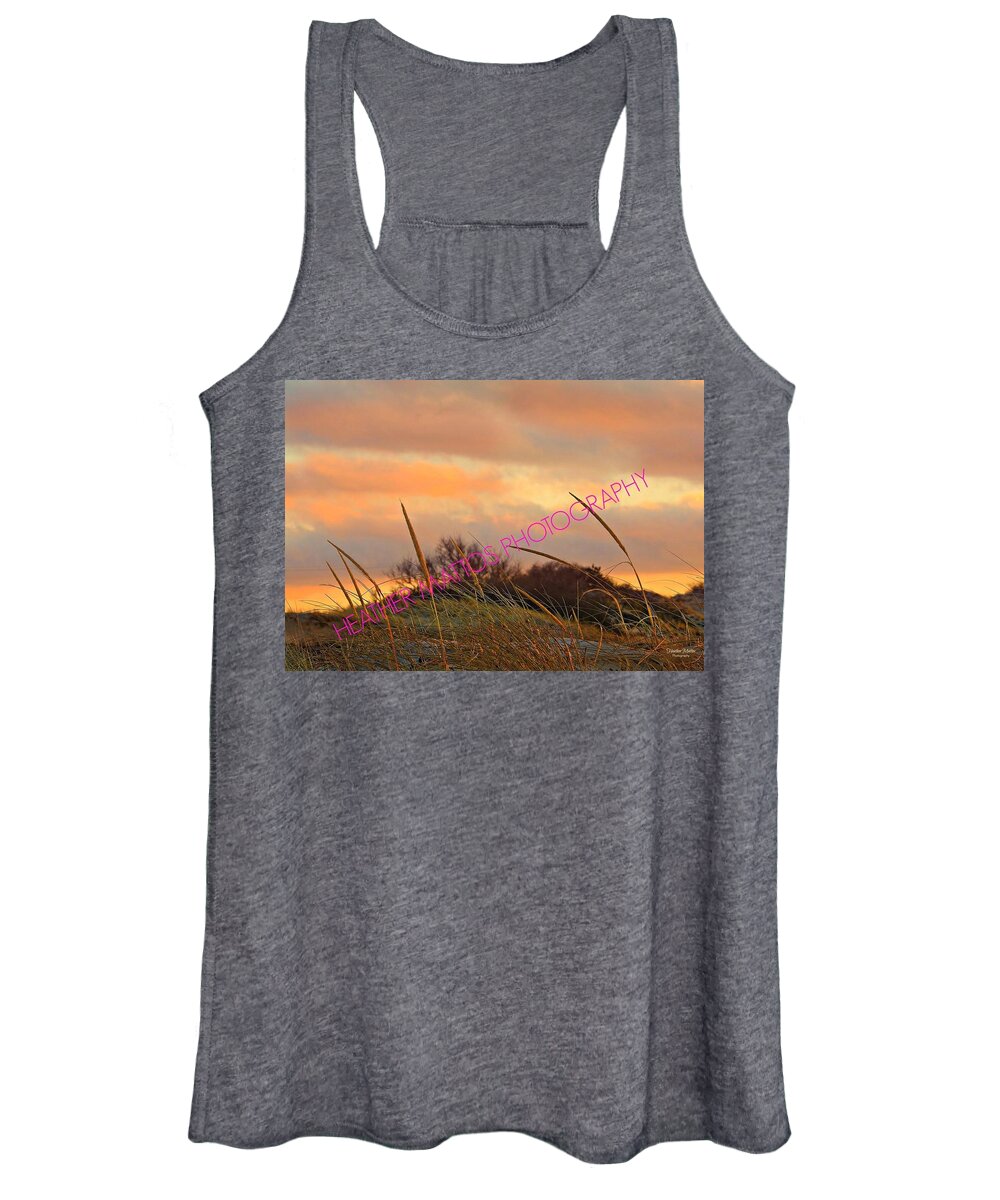 Beach Women's Tank Top featuring the photograph Pink Sunset by Heather M Photography