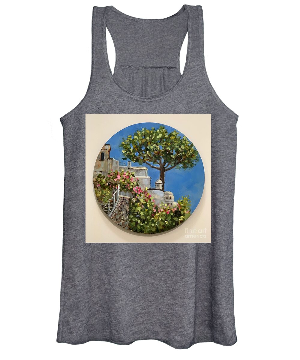 Italian Women's Tank Top featuring the painting Pride of Positano by Patsy Walton