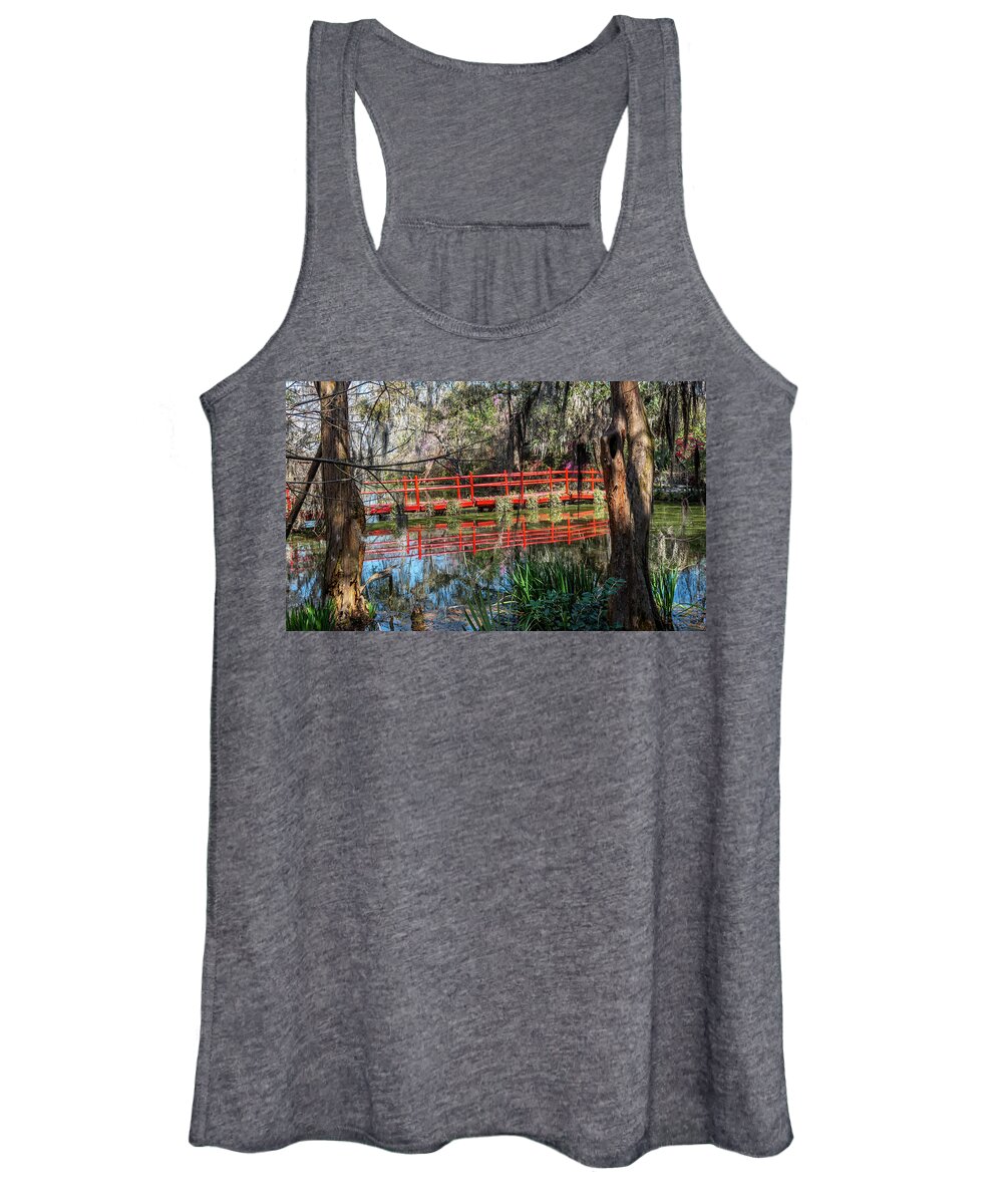 Bridge Women's Tank Top featuring the photograph Red Path by Susie Weaver