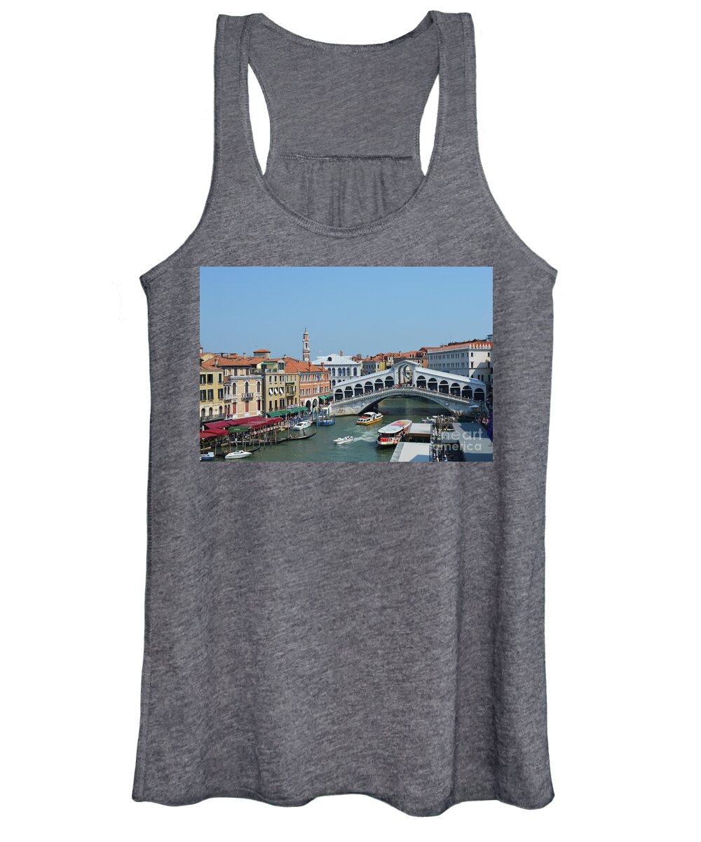 Rialto Women's Tank Top featuring the photograph Rialto Bridge Venice Italy by Aicy Karbstein
