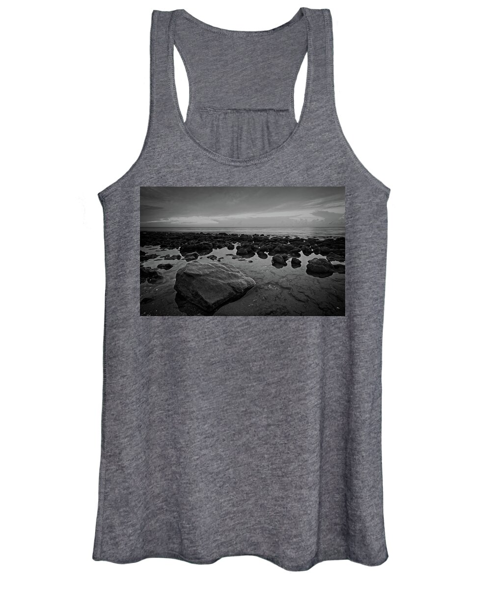 Coral Cove Women's Tank Top featuring the photograph Rocky Shore by Steve DaPonte