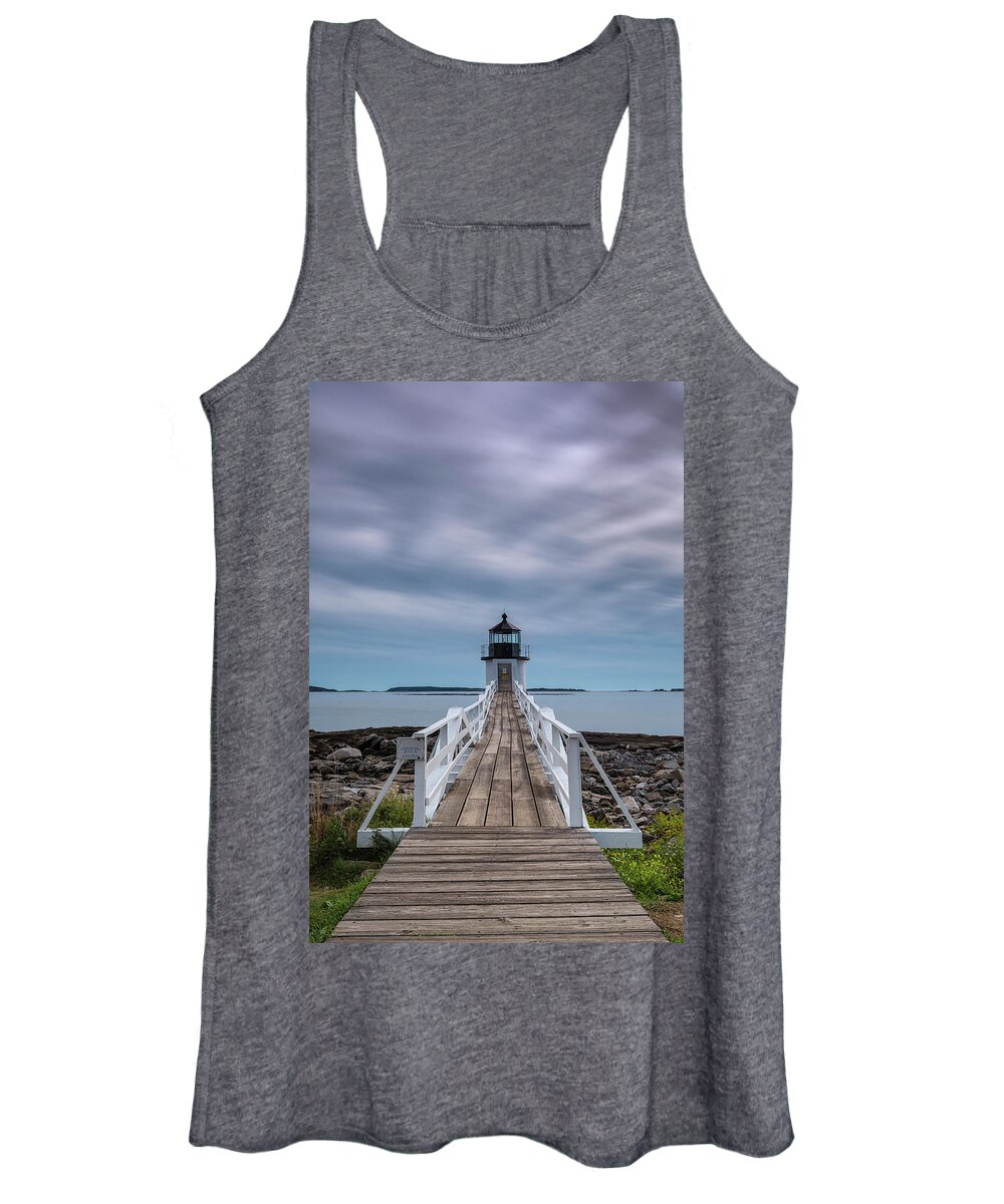 Maine Women's Tank Top featuring the photograph Simply Maine At Marshall Point by Robert Fawcett